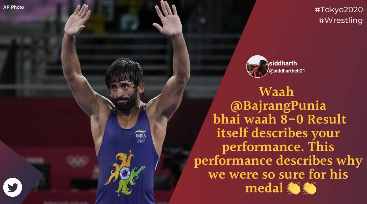 bajrang-punia-bronze-reax.jpg, टोक्यो ओलंपिक: बजरंग पुनिया ने कुश्ती में जीता कांस्य पदक, खुशी से झूम उठे भारतीय