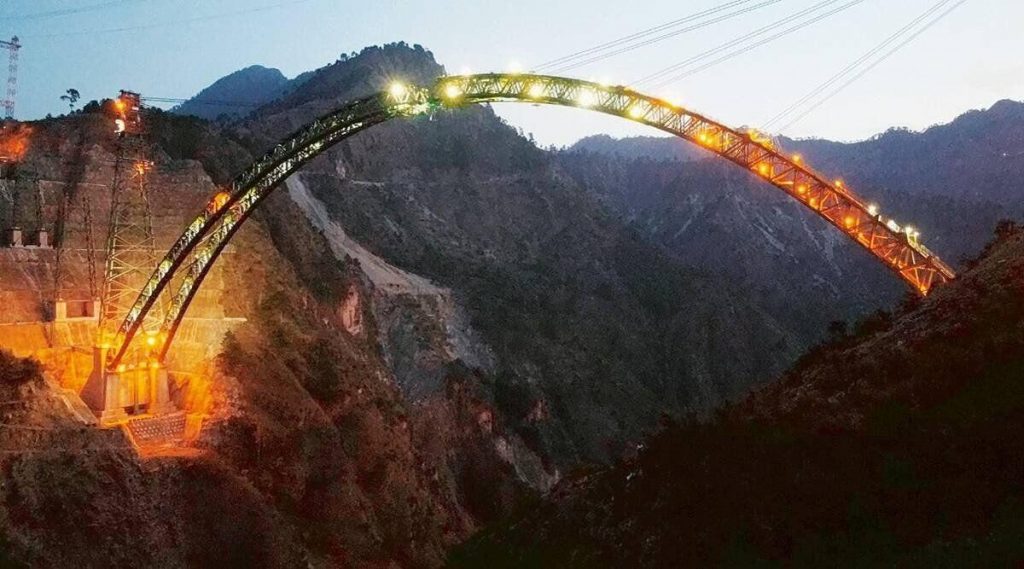 चिनाब पुल कश्मीर, भारत
